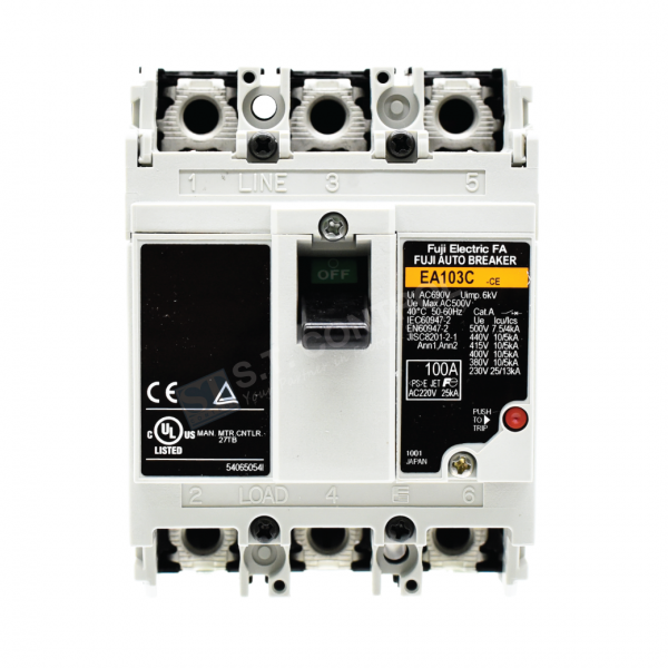 Molded Case Circuit Breakers : EA103C-CE-3P 100